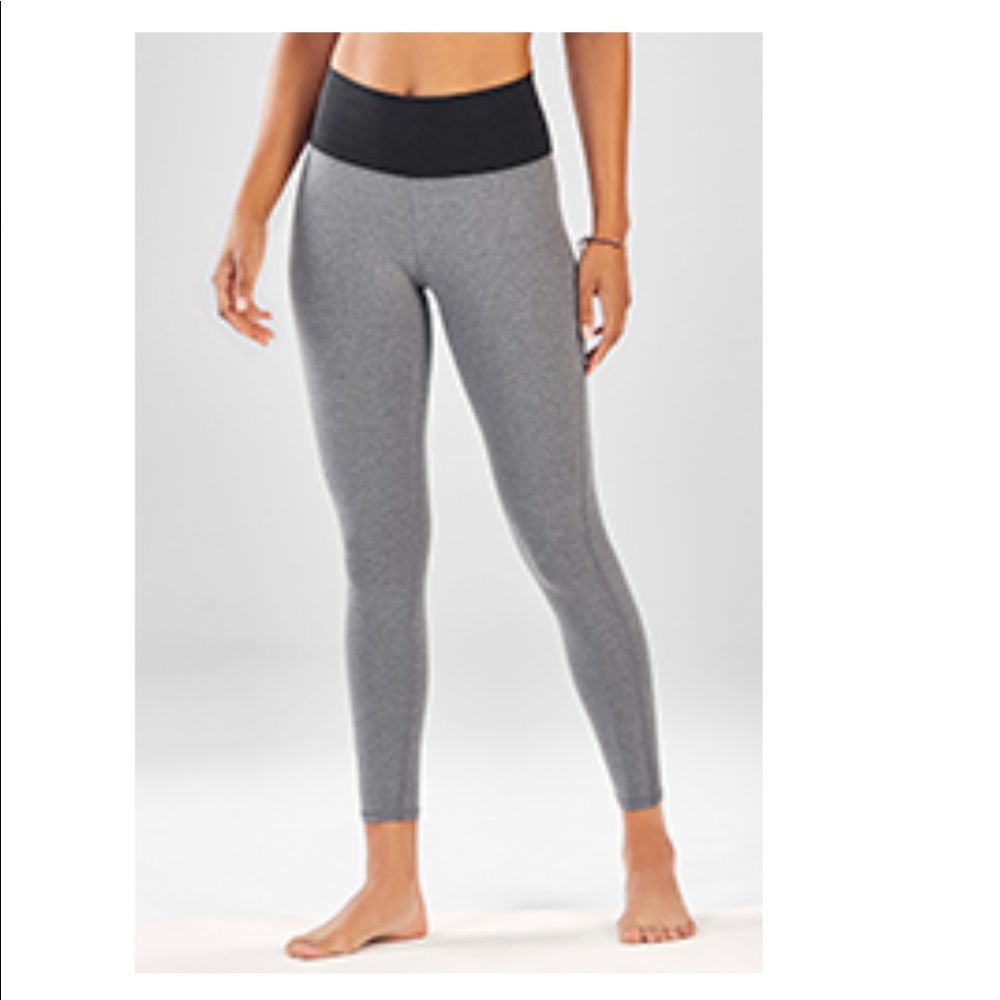 Fabletics High-Waisted Heathered 7/8 Leggings